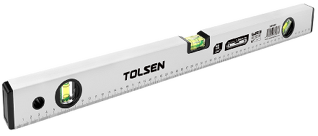 Tolsen Level Aluminium Grey 800mm 3 Vials - Buy Now Online at Trade DIY Direct