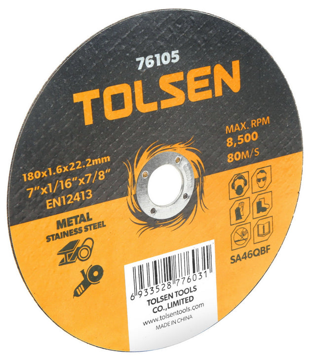 Tolsen Flat Cutting-Off Wheel (Metal & Stainless Steel) 230mmx2.0x22mm - Buy Now Online at Trade DIY Direct