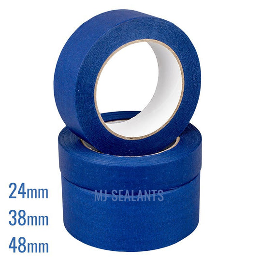 Blue UV Resistant Masking Tape 50m Various Witdhs - Buy Now Online at Trade DIY Direct