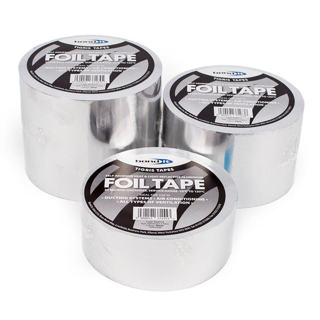 Bond It Self-Adhesive Aluminium Foil Tape 45m - Buy Now Online at Trade DIY Direct