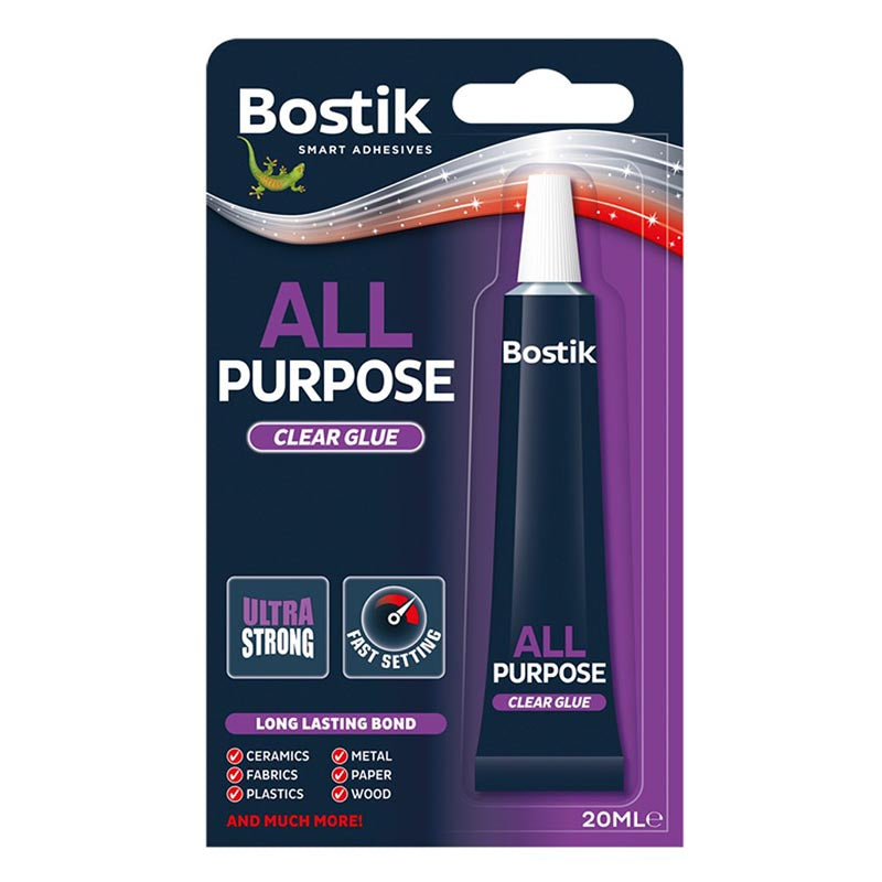 Bostik All Purpose Clear Glue 20ml - Buy Now Online at Trade DIY Direct