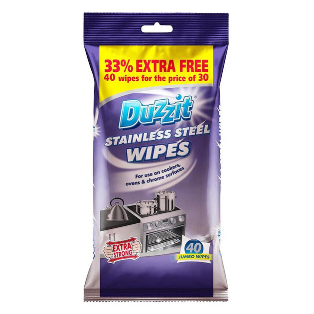 Duzzit Stainless Steel Jumbo Wipes - Buy Now Online at Trade DIY Direct