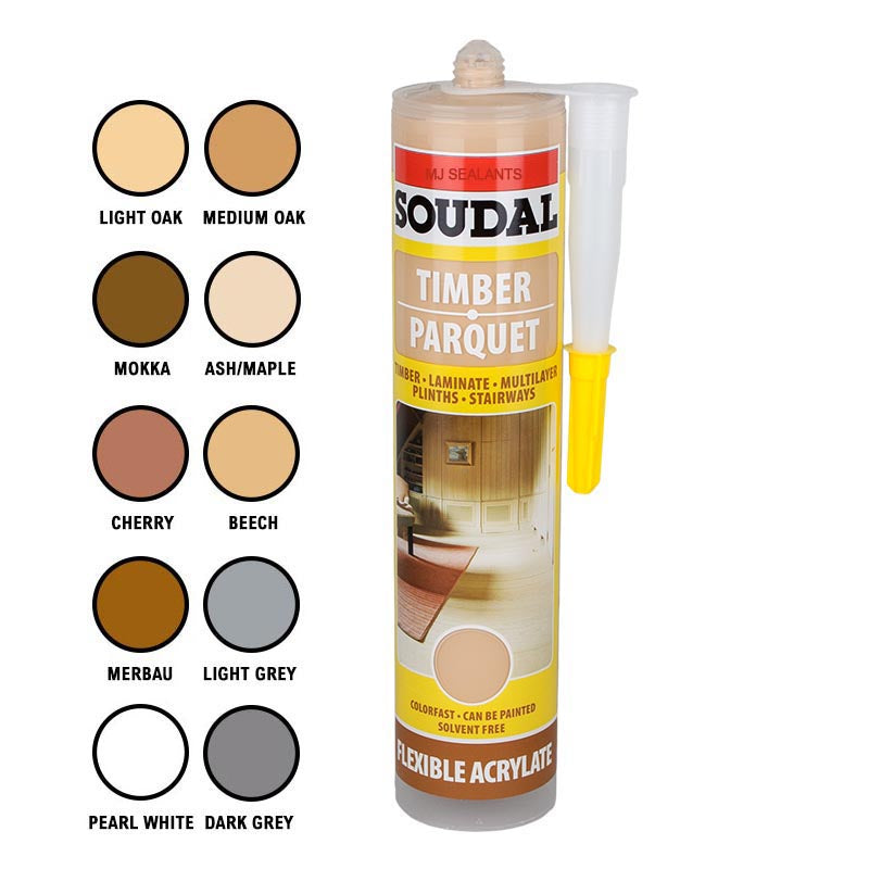 Soudal Parquet & Timber Sealant All Colours - Buy Now Online at Trade DIY Direct