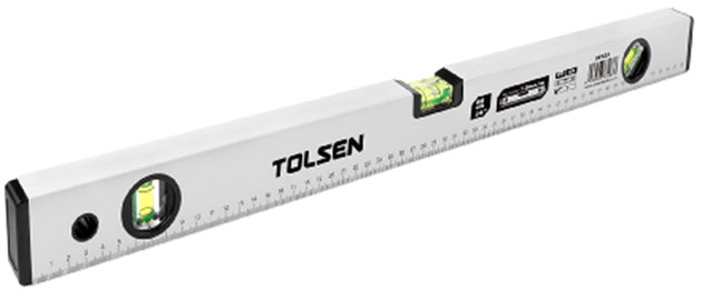 Tolsen Aluminium Level Grey 1000mm 3 Vials - Buy Now Online at Trade DIY Direct